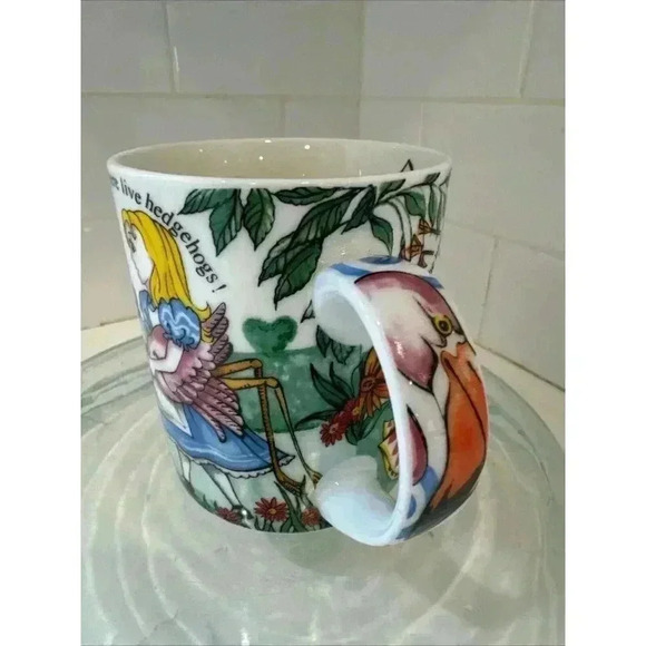 ALICE IN WONDERLAND Coffee Mug Cafe By Paul Cardew England 2010 Cheshire Cat - Picture 2 of 12
